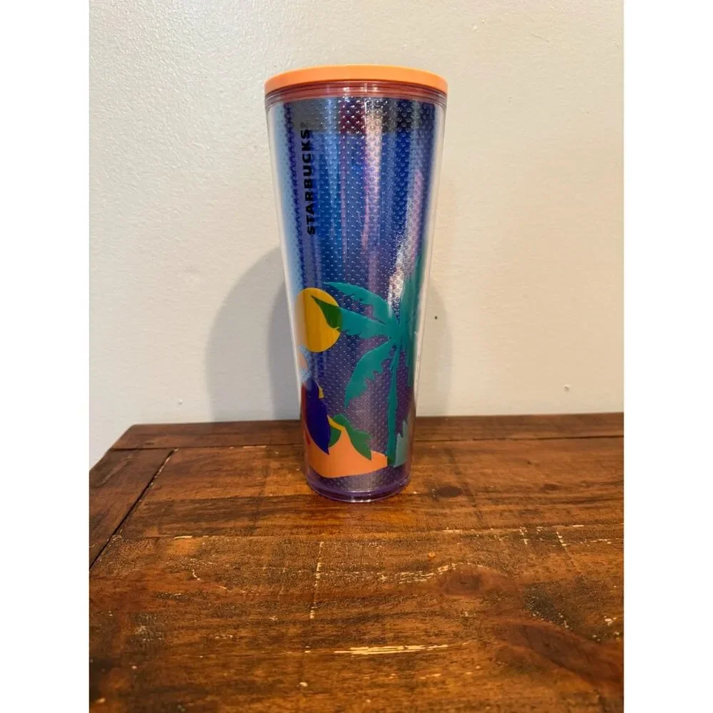 Starbucks Tropical Blue Iridescent Cold Cup 2020 24 oz